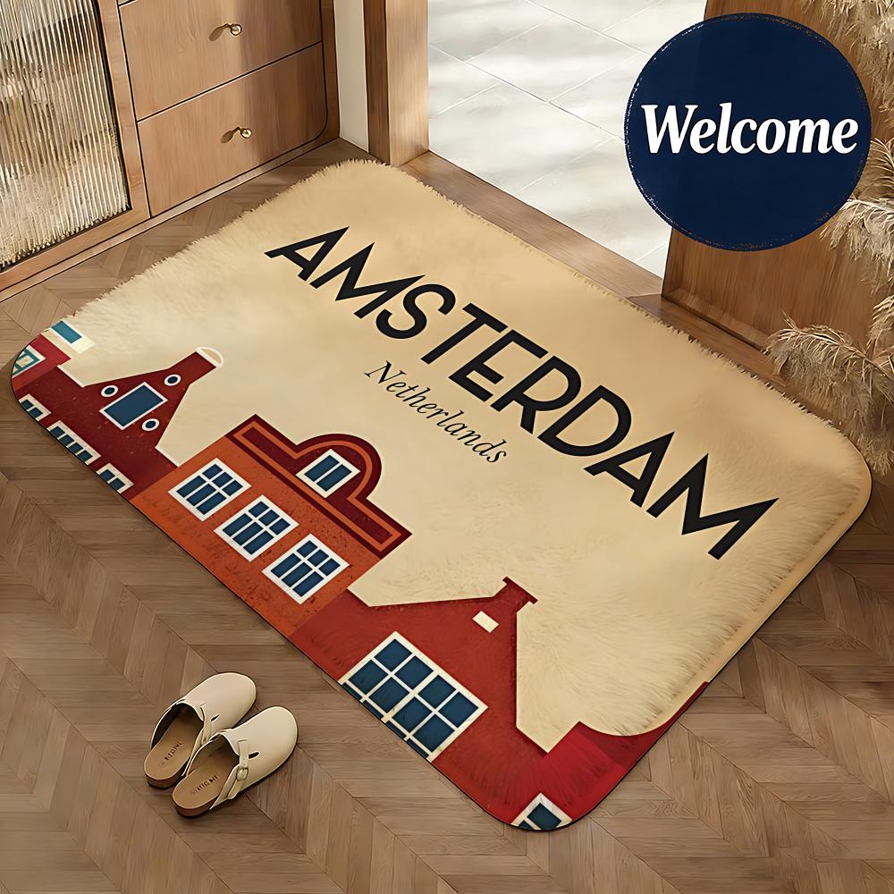 Soft Flannel Floor Mat Place A - Home Textiles Netherlands 评论和价格