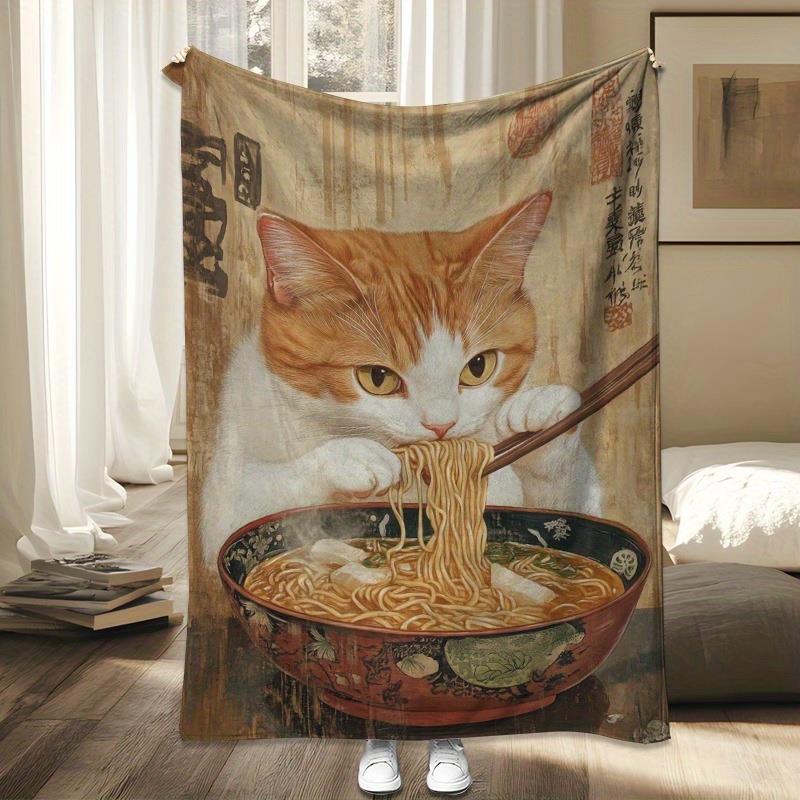 Anime image of a yellow cat Fl - Home Textiles Images 评论和价格