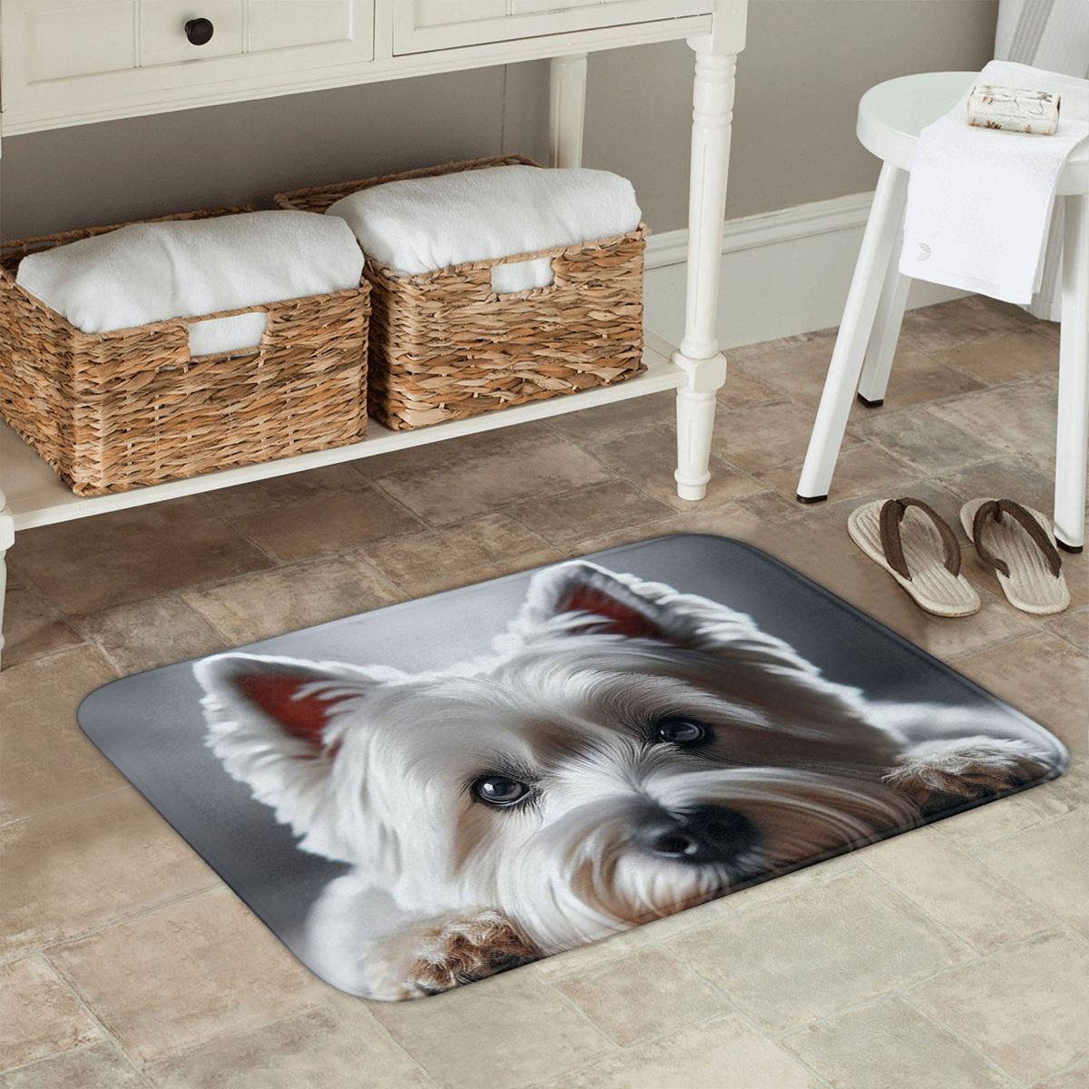 Cute West Highland White Terri - Highland Home Textiles 评论和价格
