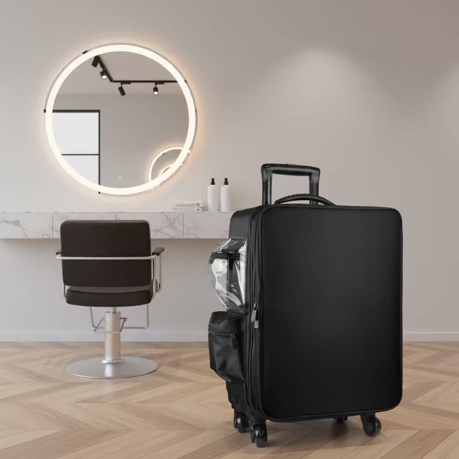 Makeup Case with Rotating Whee - P & C Home Textiles Usa 评论和价格
