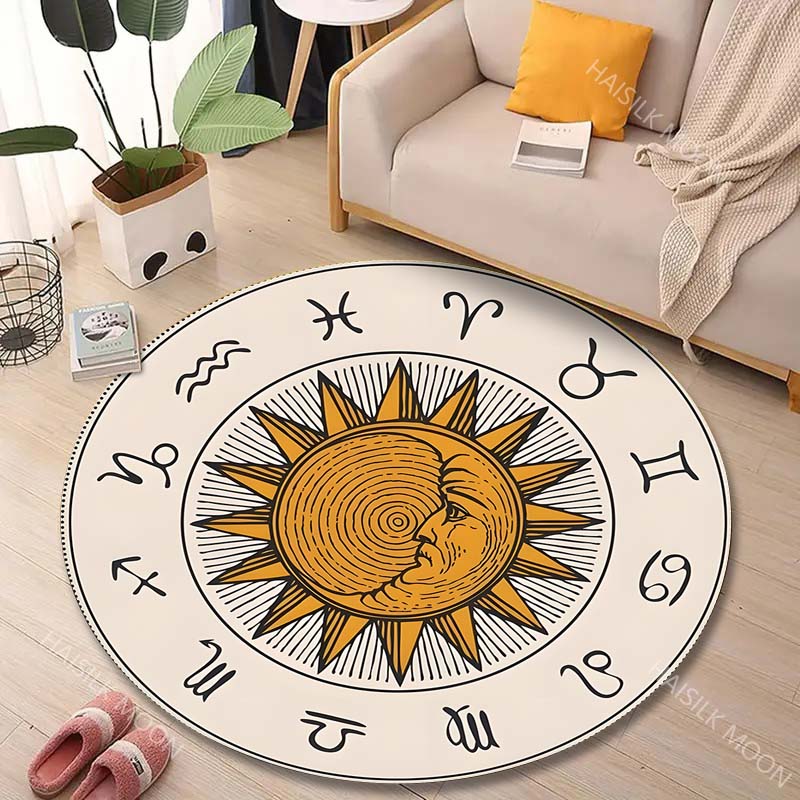 1PC Zodiac signs around sun im - Home Textiles Images 评论和价格