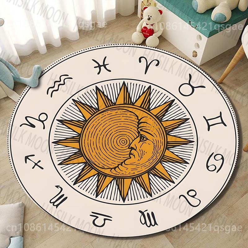1PC Zodiac signs around sun im - Home Textiles Images 评论和价格