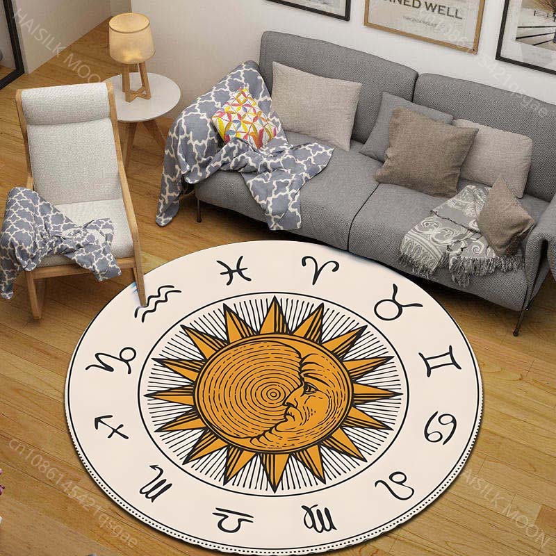 1PC Zodiac signs around sun im - Home Textiles Images 评论和价格