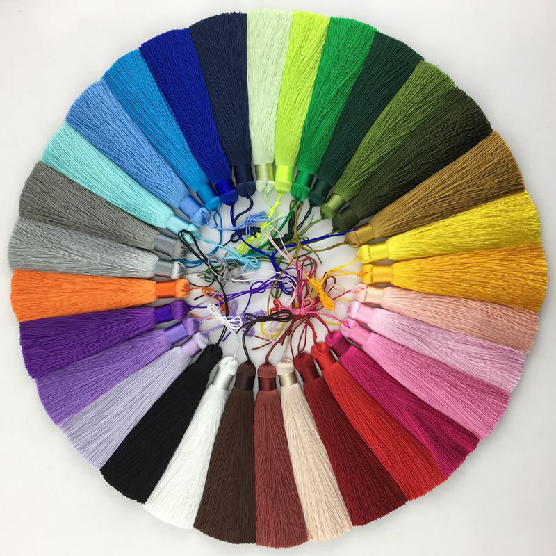 1Pcs 12CM Polyester Silk Beads - Home Ec Textiles 评论和价格