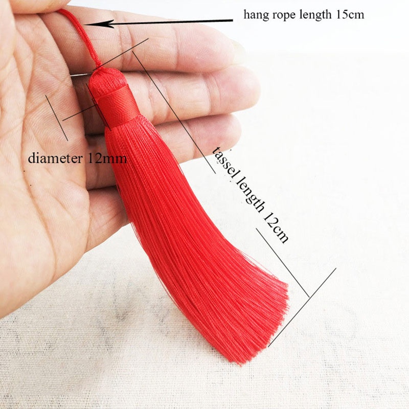 1Pcs 12CM Polyester Silk Beads - Home Ec Textiles 评论和价格