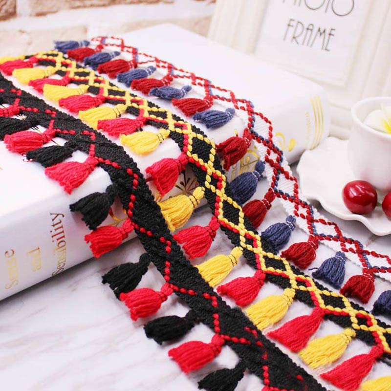 1yard/lot Tassel Fringe trim f - Home Ec Textiles 评论和价格