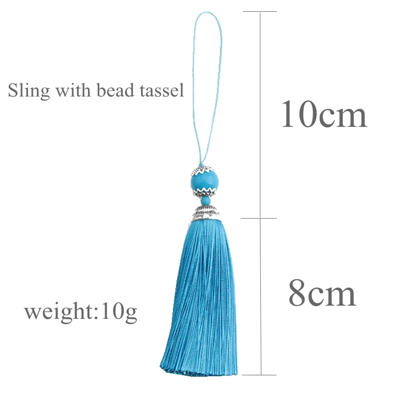 2/5Pcs 8CM Silk Tassel with Ac - Home Ec Textiles 评论和价格