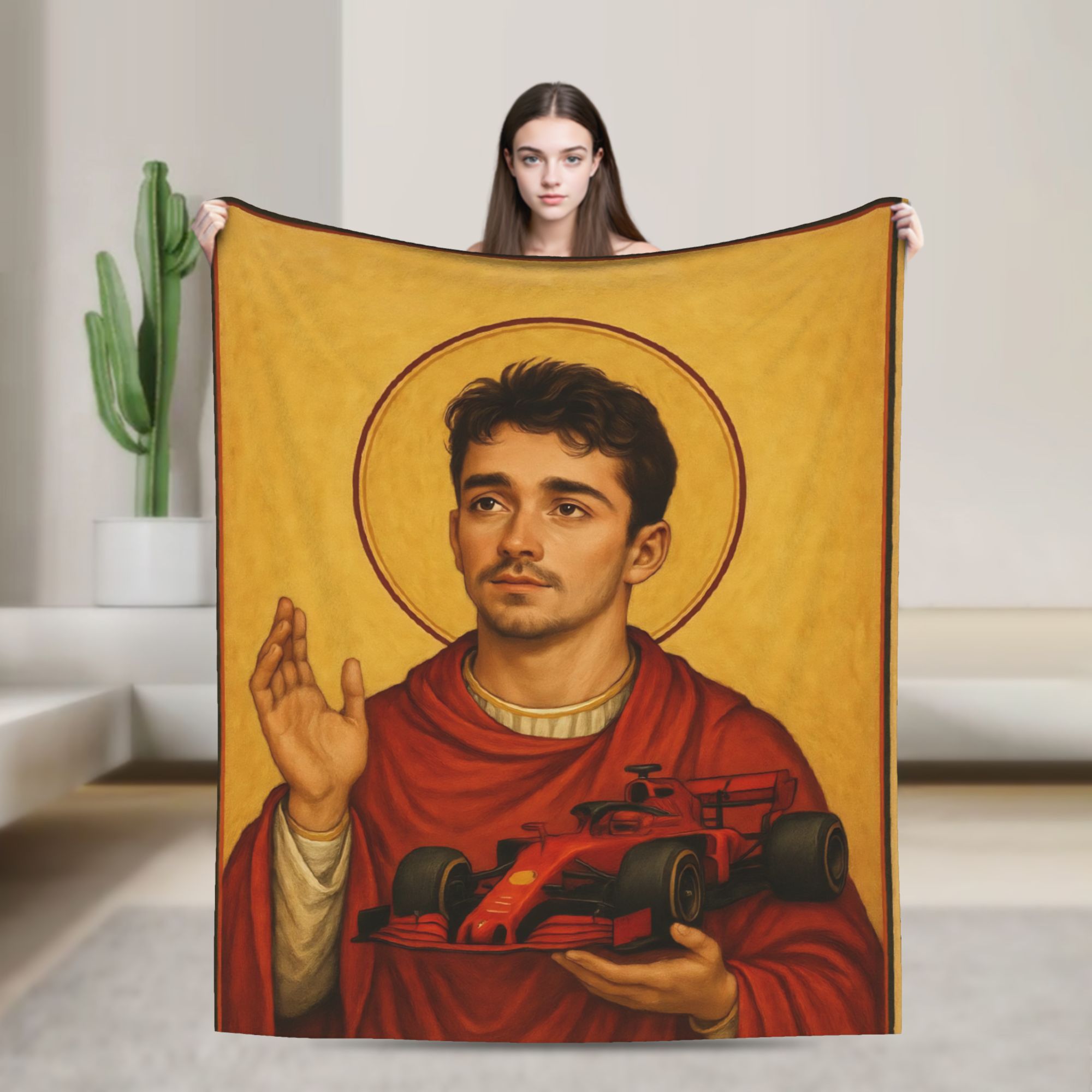 Funny image of Jesus Flannel p - Home Textiles Images 评论和价格