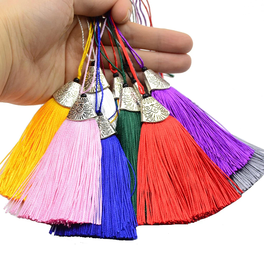 5/10Pcs Silky Handmade Tassels - Home Ec Textiles 评论和价格