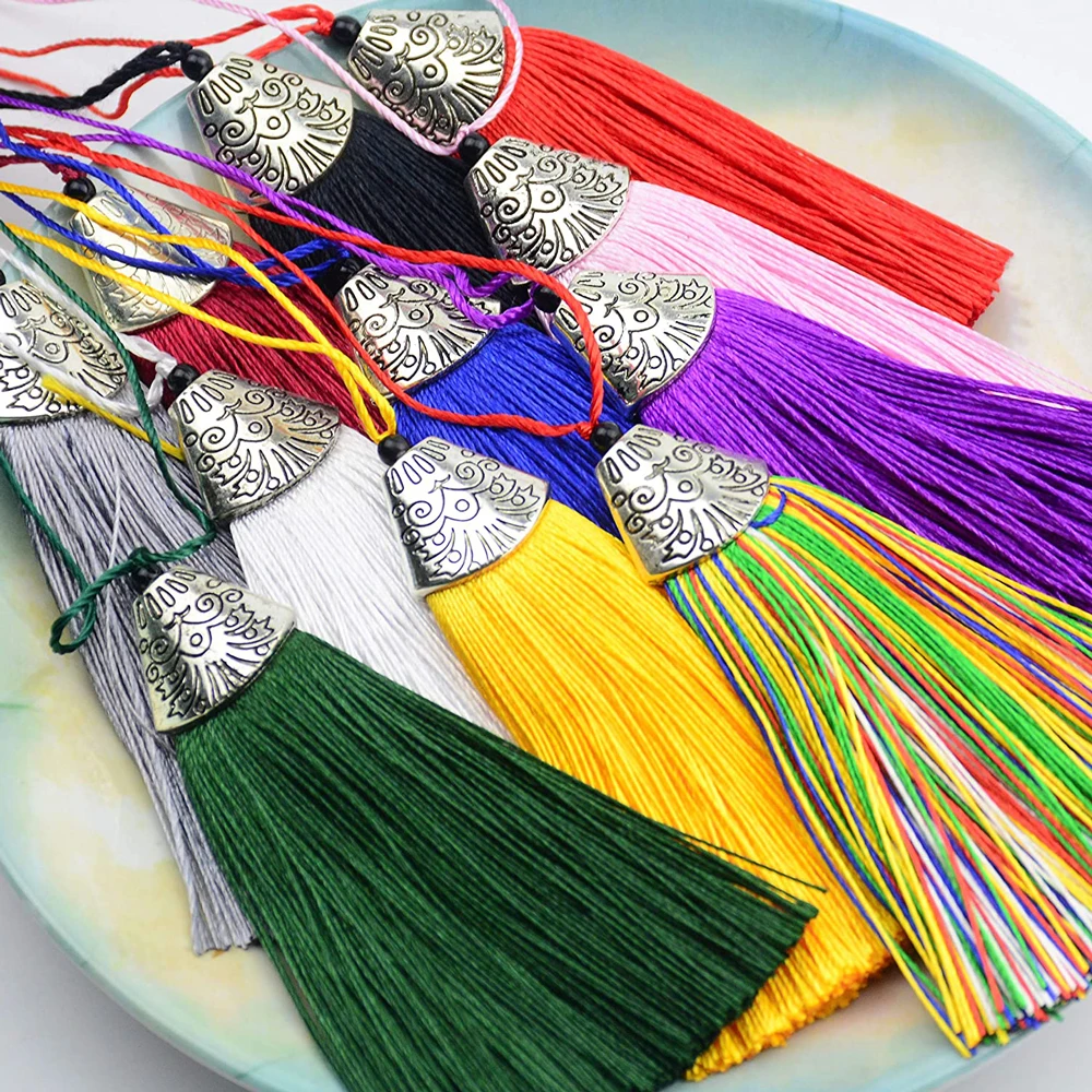 5/10Pcs Silky Handmade Tassels - Home Ec Textiles 评论和价格