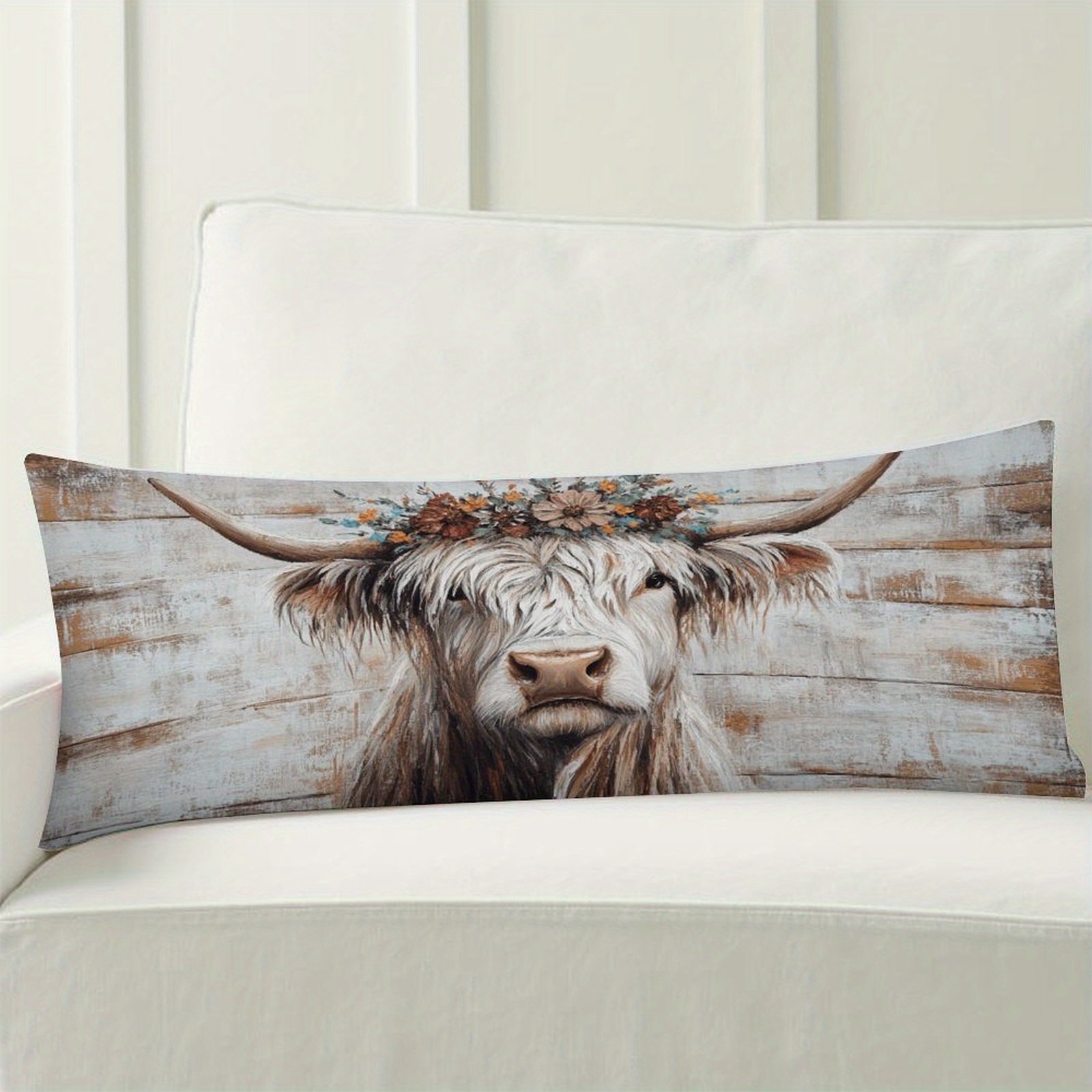 Extra Long Highland Cow Body P - Highland Home Textiles 评论和价格